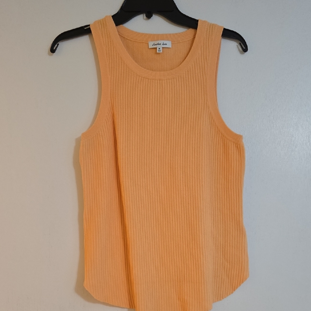 Another Love Ribbed Tank Top - Soft Orange